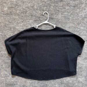 Elizabeth Suzann Black Short Boxy Top